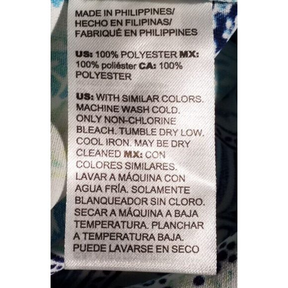 Chico’s 14P Women’s Capri Pants Elastic Waist Wide Leg Floral Print Pockets - Picture 7 of 9